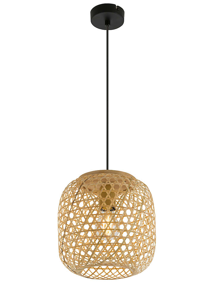 Globo lighting Lampa wisząca w kolorze beżowym - wys. 135 x Ø 23 cm rozmiar: onesize