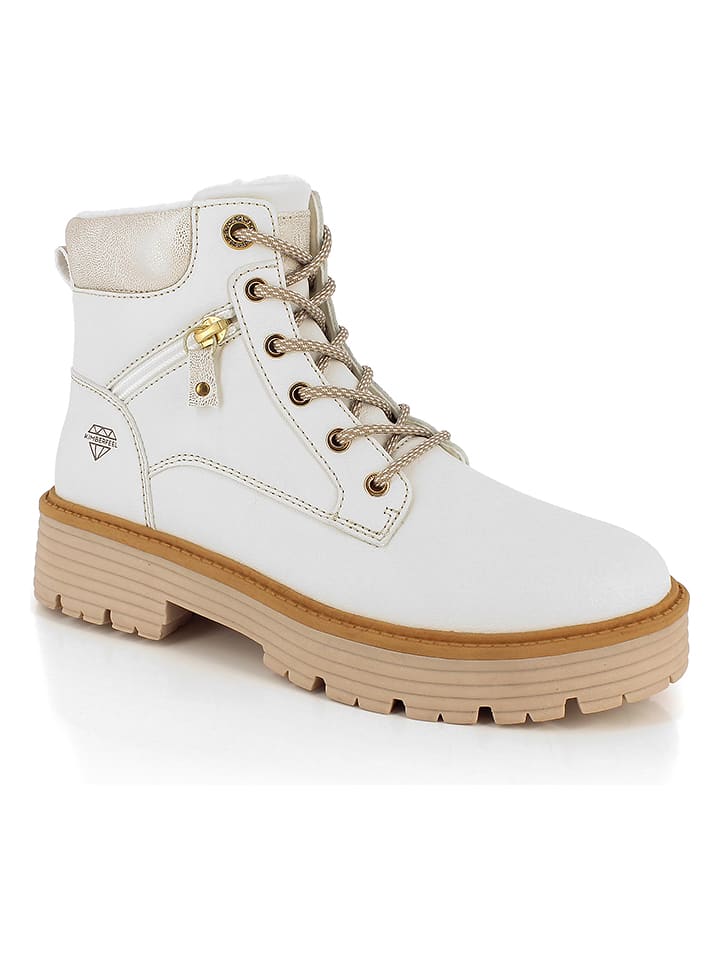 Kimberfeel Botki zimowe "Emma" w kolorze białym rozmiar: 36