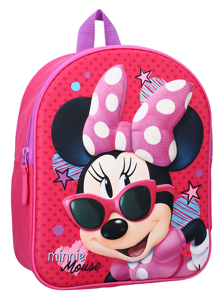 MINNIE MOUSE Plecak "3D Minnie Mouse Friends Around Town" w kolorze różowym - 26 x 32 x 11 cm rozmiar: onesize