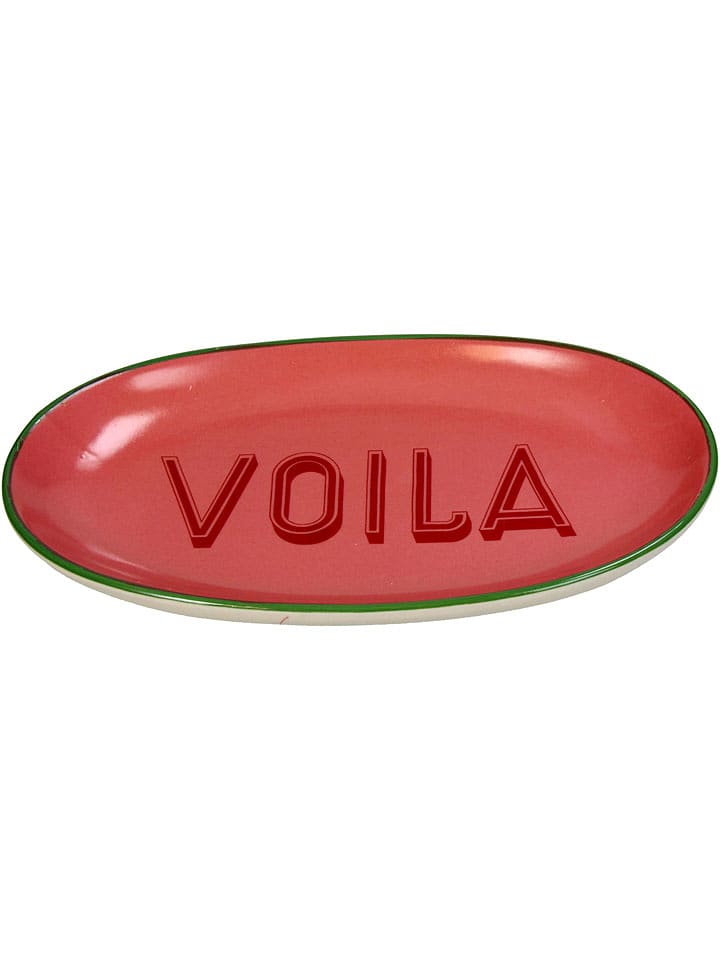 Kersten Talerz "Voila" w kolorze różowo-czerwonym do serwowania - 12,5 x 21 cm rozmiar: onesize