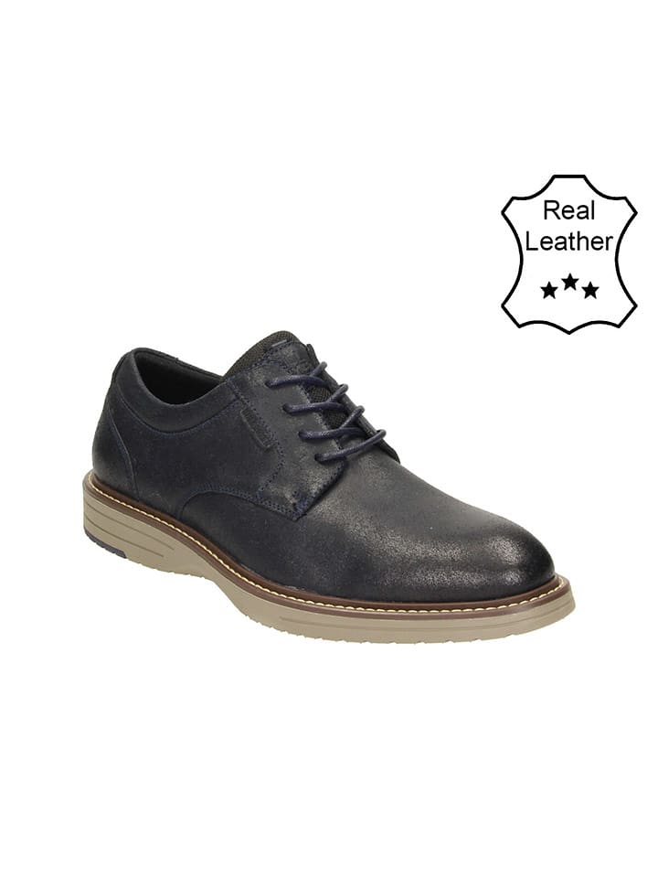 Bullboxer Skórzane trzewiki w kolorze granatowym rozmiar: 45