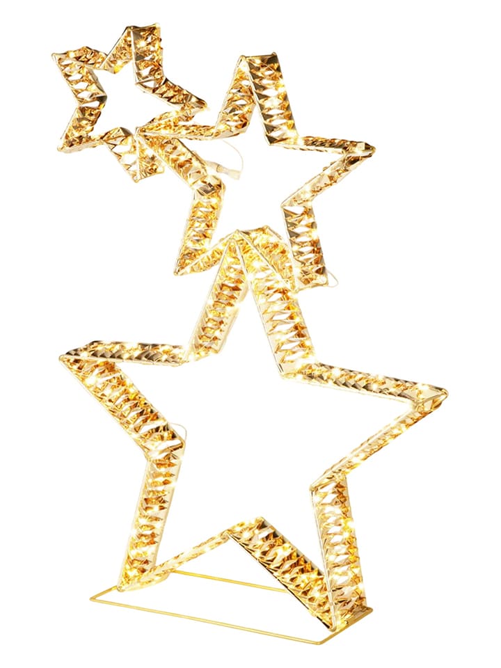 WellHome Dekoracja LED w kolorze złotym - 80 x 10 cm rozmiar: onesize