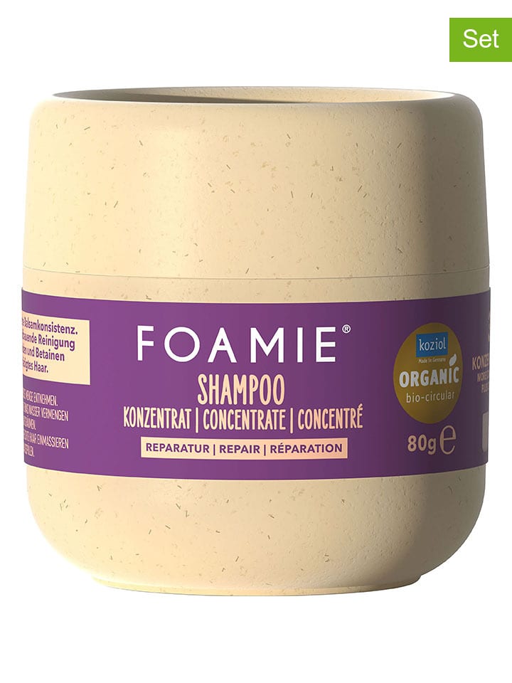 Foamie Koncentraty szamponu (2 szt.) "Reparatur" - po 80 g rozmiar: onesize