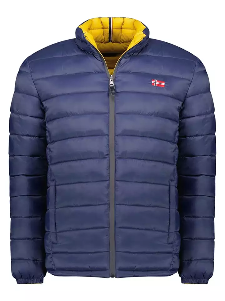 Geographical Norway Kurtka dwustronna "California" w kolorze niebieskim rozmiar: 3XL