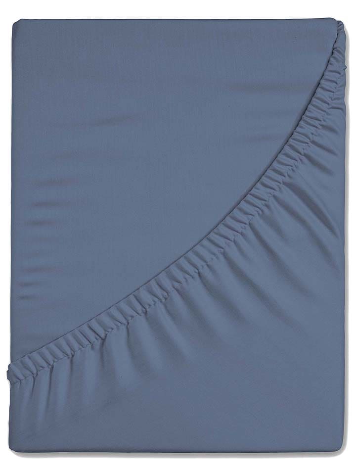 Good Morning Prześcieradło "Good Morning" w kolorze niebieskim na gumce rozmiar: 90x200 cm