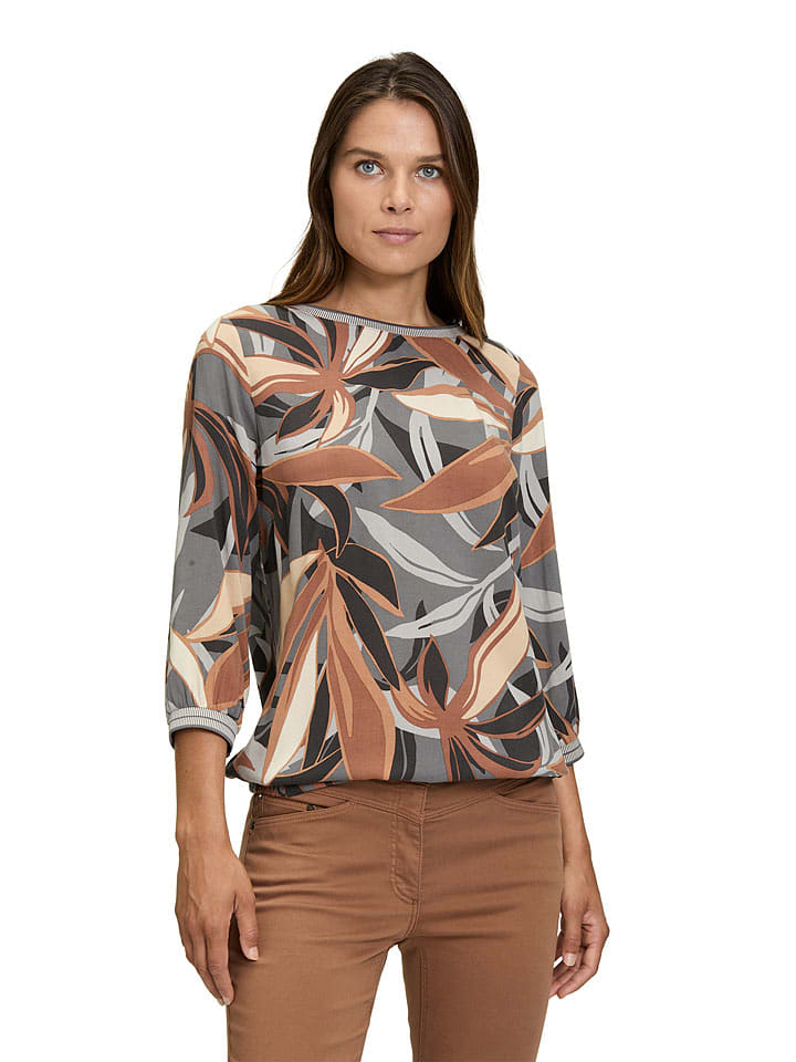 Betty Barclay Bluzka w kolorze beżowo-brązowo-szarym rozmiar: 38