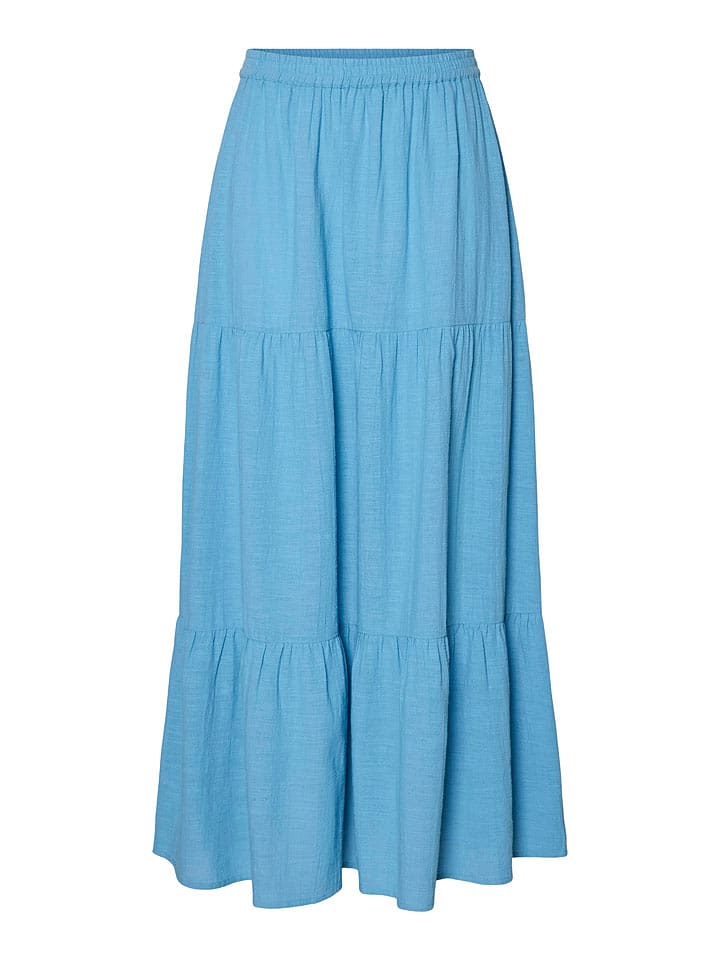 Pieces Spódnica "Tohime" w kolorze niebieskim rozmiar: M