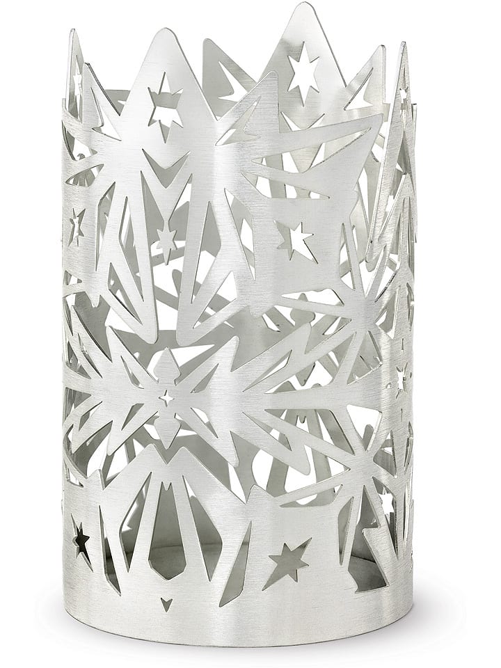 Rosendahl Świecznik w kolorze srebrnym - wys. 16 cm rozmiar: onesize