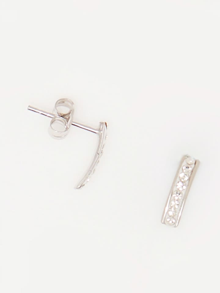 L instant d Or Złote kolczyki-wkrętki "Olvera" z cyrkoniami rozmiar: onesize