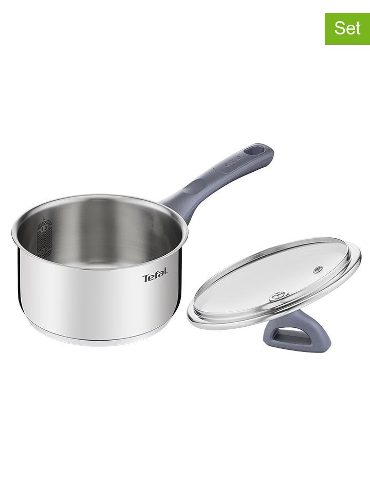 Tefal 2-częściowy zestaw "Daily Cook" w kolorze srebrnym - Ø 16 cm rozmiar: onesize