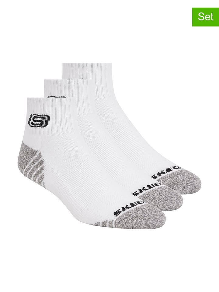 Skechers Skarpety (3 pary) w kolorze białym rozmiar: 39-42