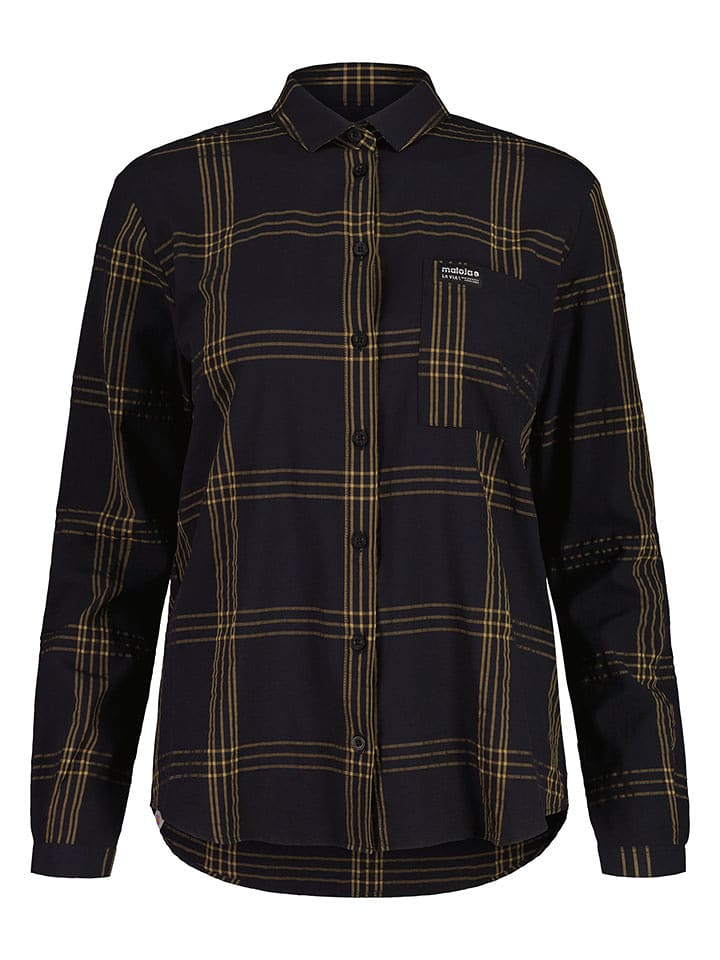 Maloja Koszula "LiebenerspitzeM." w kolorze czarnym rozmiar: L