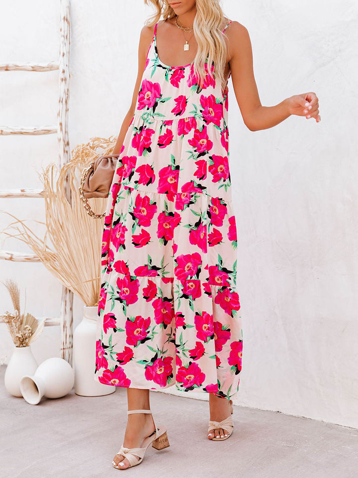 LA Angels Sukienka w kolorze różowo-białym rozmiar: M