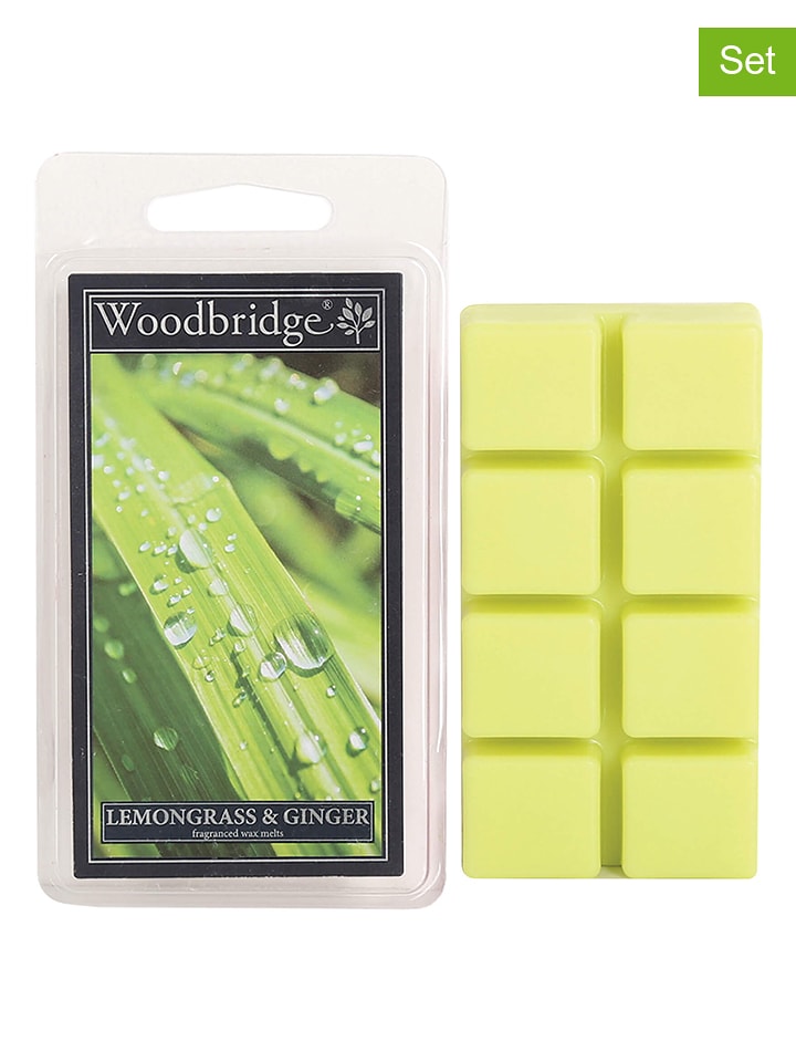 Woodbridge Wosk zapachowy (2 szt.) "Lemongrass & Ginger" w kolorze zielonym - 2 x 68 g rozmiar: onesize
