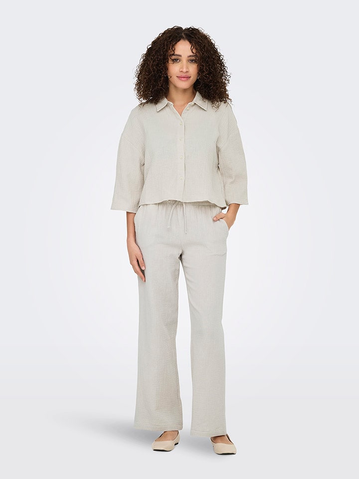 JDY Spodnie w kolorze beżowym rozmiar: XL/L32