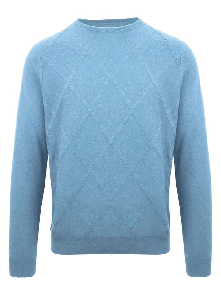 Malo Optimum Kaszmirowy sweter w kolorze błękitnym rozmiar: XL