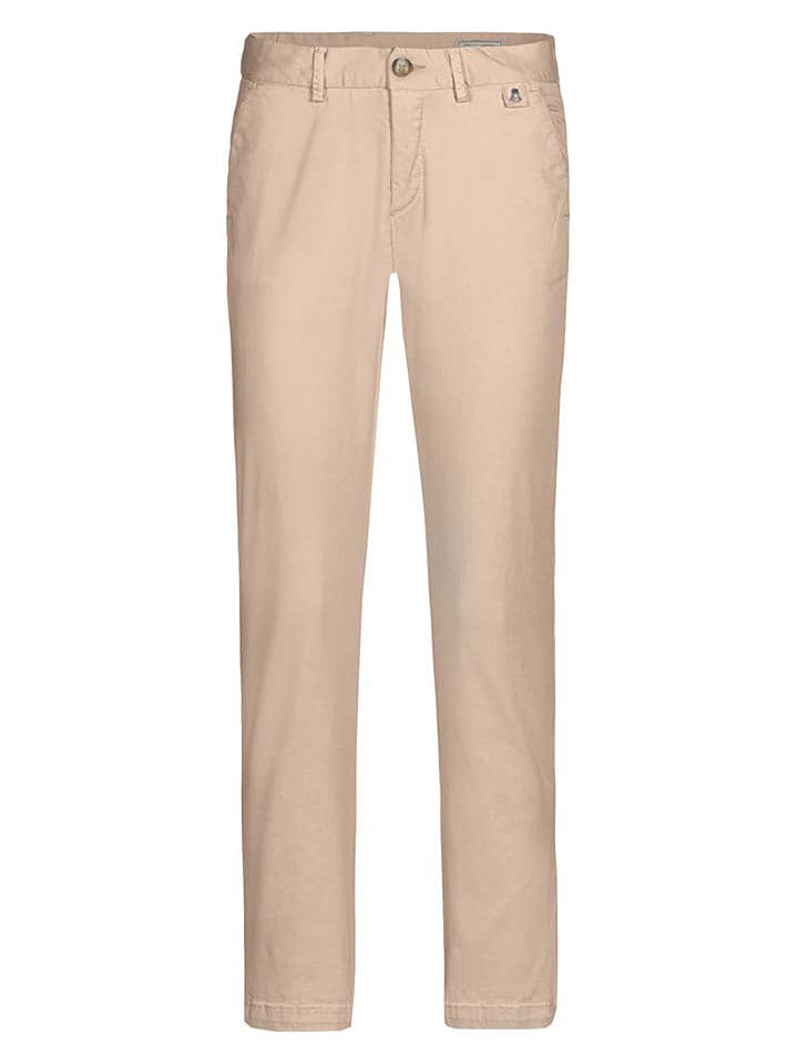 Herrlicher Spodnie chino "Lovely" w kolorze beżowym rozmiar: W33