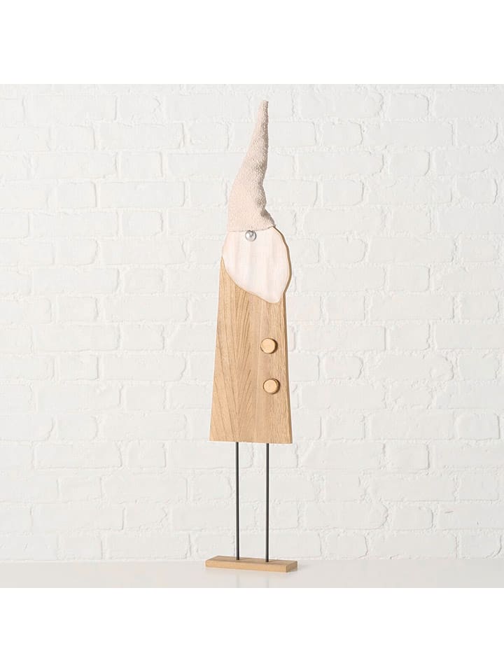 Boltze Figurka dekoracyjna "Gomas" w kolorze jasnobrązowo-białym - wys. 90 cm rozmiar: onesize
