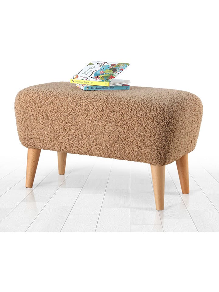 Scandinavia Concept Puf "Moouv" w kolorze jasnobrązowym - 61 x 33 x 32 cm rozmiar: onesize