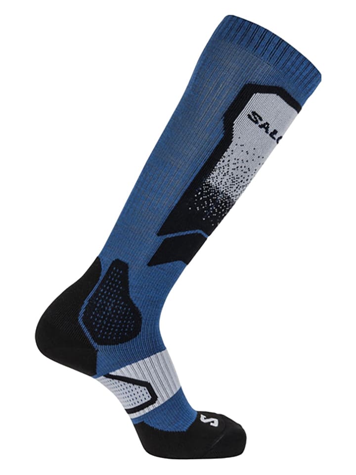 SALOMON Skarpety narciarskie "S/S/MAX" w kolorze niebiesko-czarnym rozmiar: 36-38