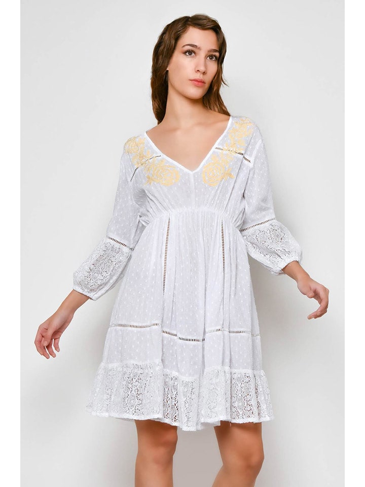 Tarifa Sukienka w kolorze białym rozmiar: XL