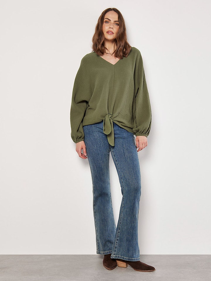 Apricot Bluzka w kolorze khaki rozmiar: M