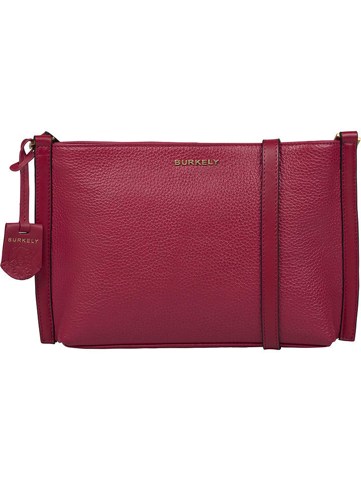 Burkely Skórzana torebka w kolorze jagodowym - 33 x 29 x 6 cm rozmiar: onesize
