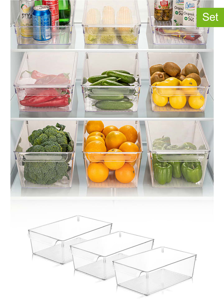 Violeta Home Organizery (3 szt.) do lodówki - 32,5 x 10 x 20 cm rozmiar: onesize