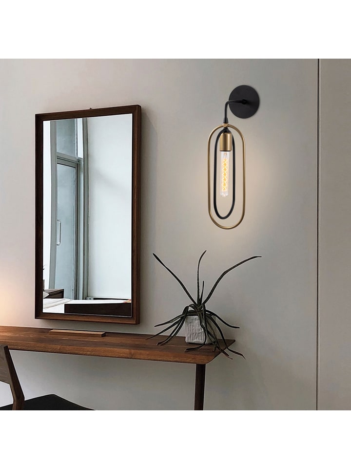 Opviq Lampa ścienna w kolorze złoto-czarnym - 17 x 45 cm rozmiar: onesize