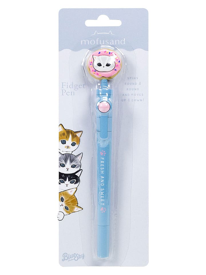 mofusand Długopis "Mofusand - Fidget Pen" w kolorze błękitnym rozmiar: onesize