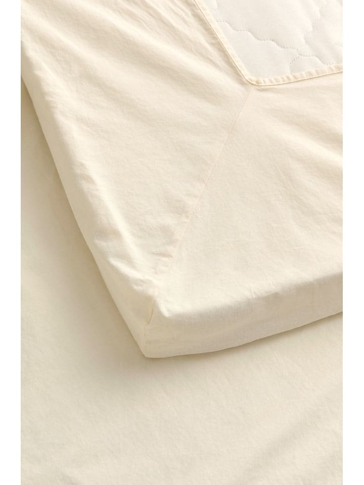 Ellos Home Prześcieradło "Milly" w kolorze kremowym rozmiar: 90x200 cm