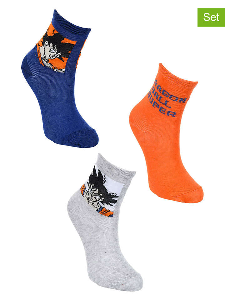 Dragon Ball Z Skarpety (3 pary) "Dragon Ball Super" ze wzorem rozmiar: 23-26