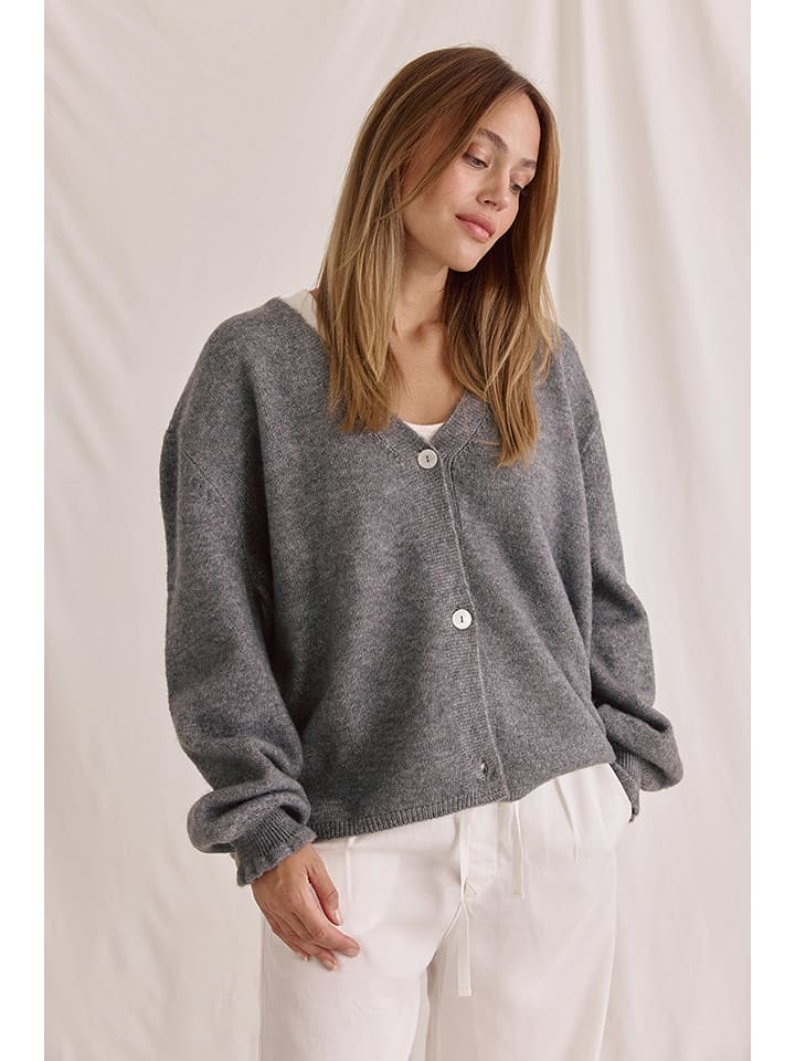 Cotton Candy Kardigan "Malia" w kolorze ciemnoszarym rozmiar: L