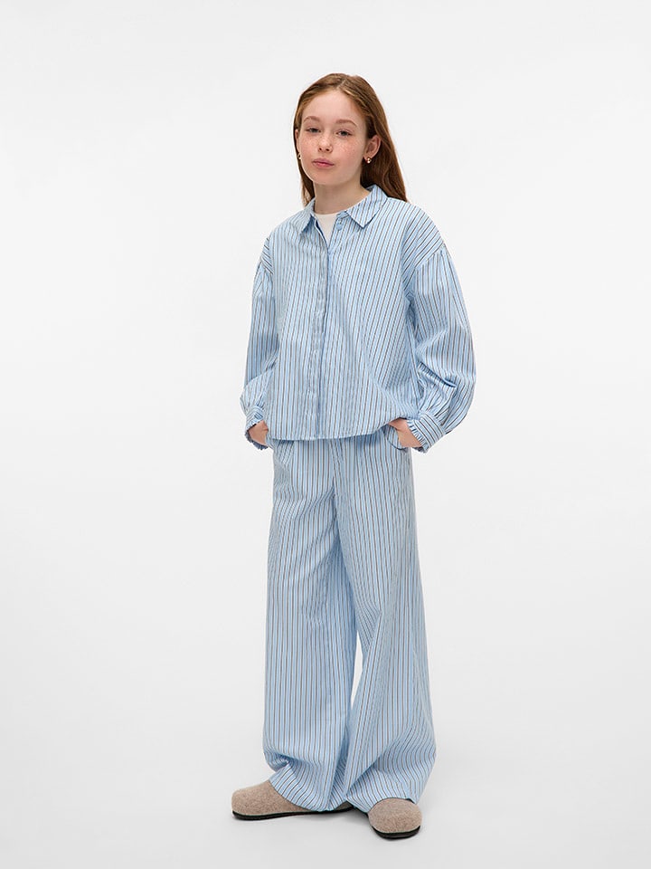 Vero Moda Girl Koszula "Pinnys" w kolorze błękitnym rozmiar: 164