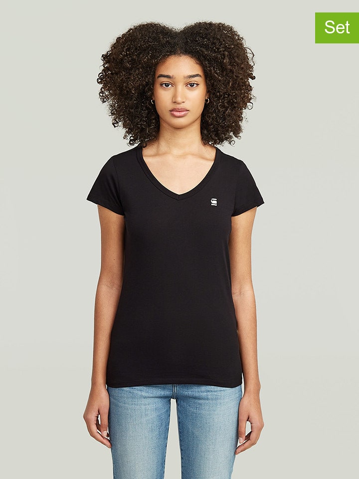 G-Star Koszulki (2 szt.) w kolorze białym i czarnym rozmiar: XL