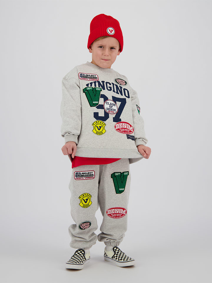 Vingino Spodnie dresowe "Santage" w kolorze szarym rozmiar: 140