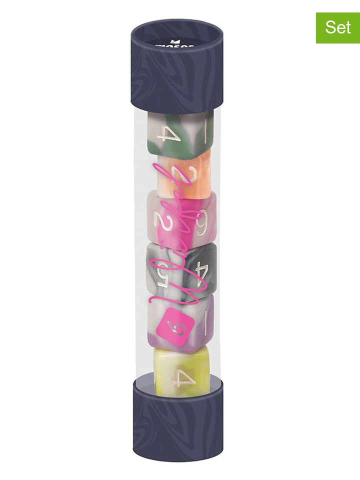 moses. Kostki (6 szt.) w różnych kolorach - 1,5 x 1,5 x 1,5 cm rozmiar: onesize