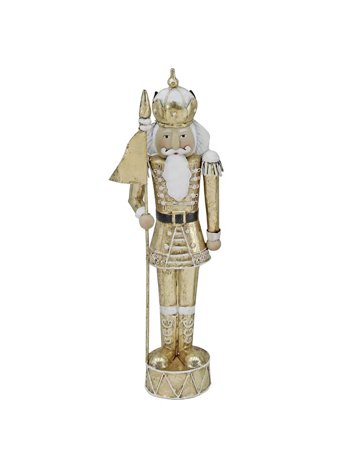 Clayre & Eef Figurka dekoracyjna w kolorze złotym - wys. 40 cm rozmiar: onesize