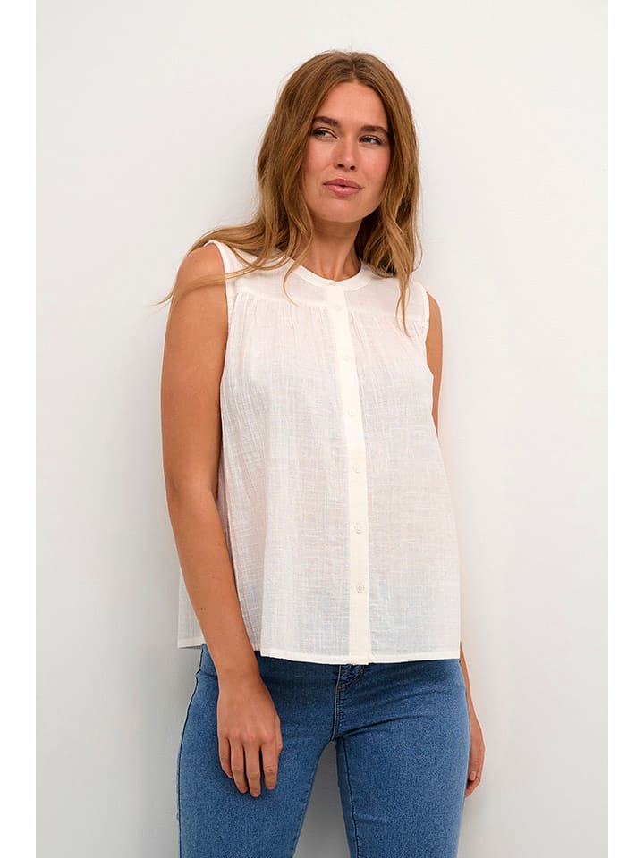 Kaffe Bluzka w kolorze białym rozmiar: 40