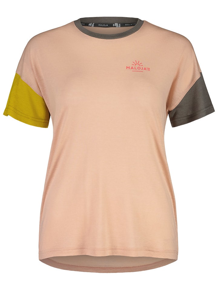 Maloja Koszulka funkcyjna "HongarM" w kolorze jasnoróżowym rozmiar: L