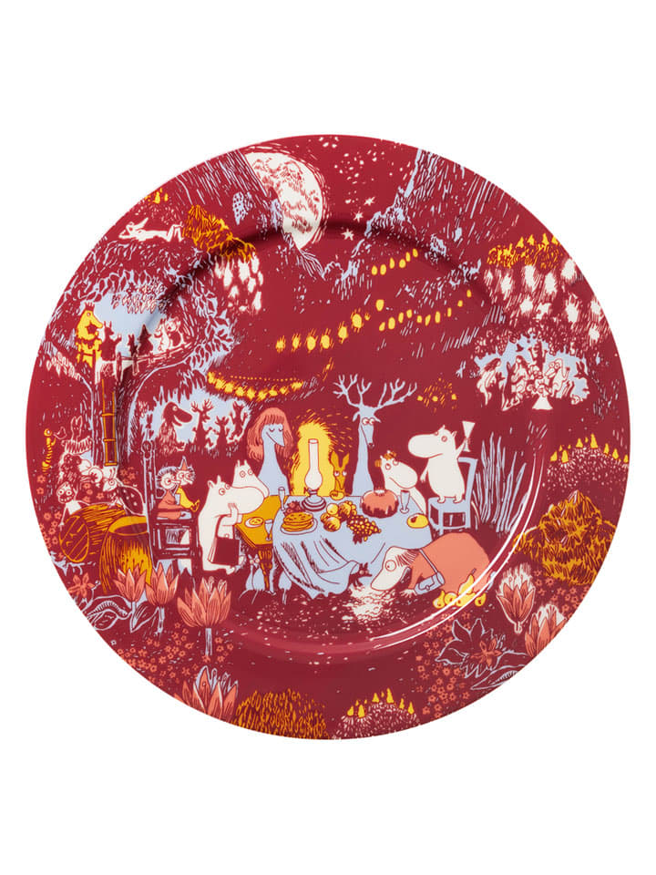 Moomin Talerz ''Festive Moments'' w kolorze czerwonym - Ø 30 cm rozmiar: onesize