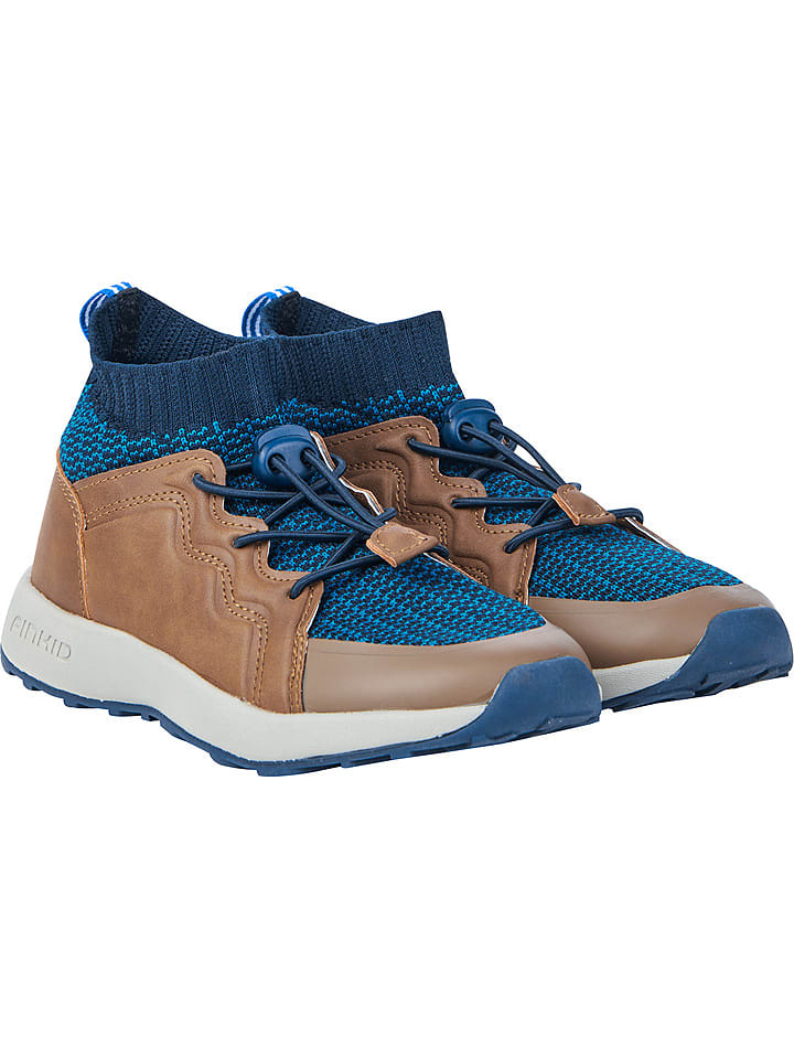 finkid Sneakersy "Loikka" w kolorze jasnobrązowo-morskim rozmiar: 25