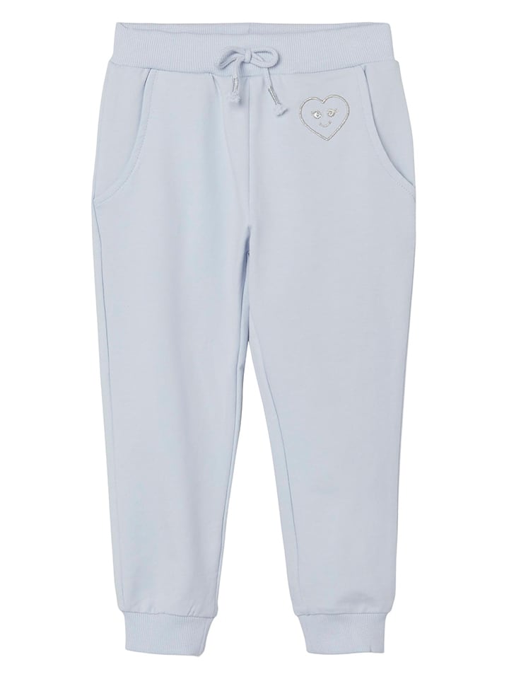 name it Spodnie dresowe "Borcha" w kolorze błękitnym rozmiar: 92