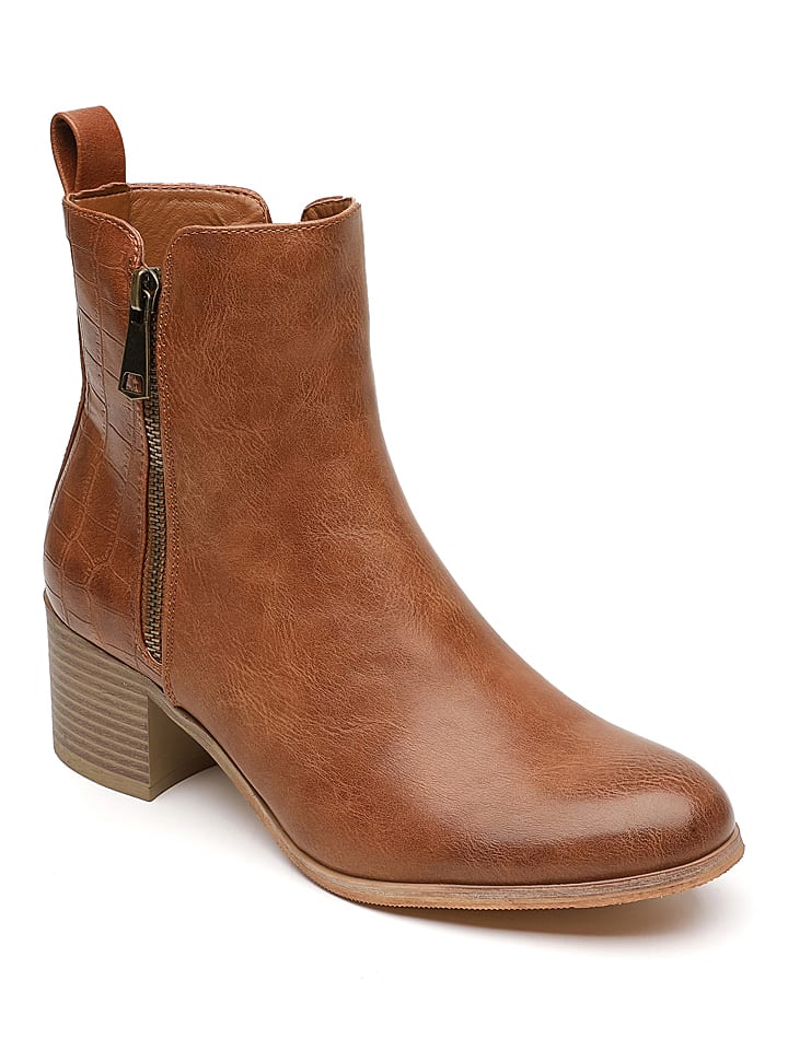 Sixth Sens Botki w kolorze karmelowym rozmiar: 36