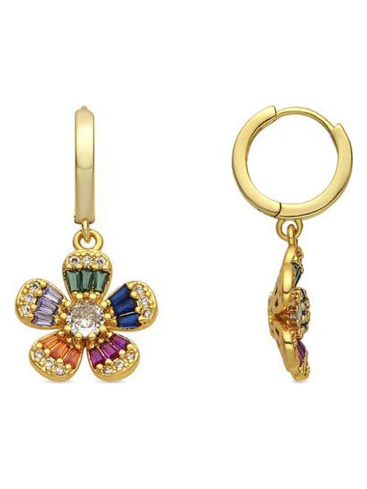 Luxenter Kolczyki-kreole z cyrkoniami rozmiar: onesize