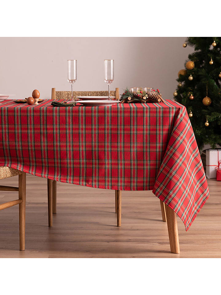 Mint Rugs Obrus "Christmas Naibi" w kolorze czerwonym rozmiar: 155x155 cm