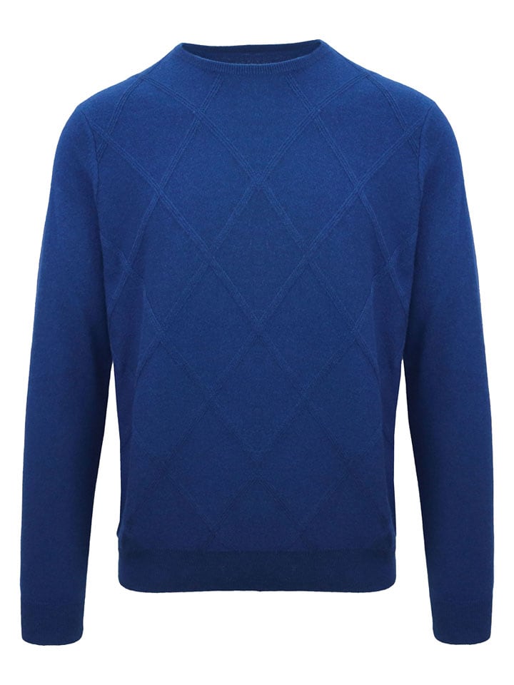 Malo Optimum Kaszmirowy sweter w kolorze niebieskim rozmiar: XL