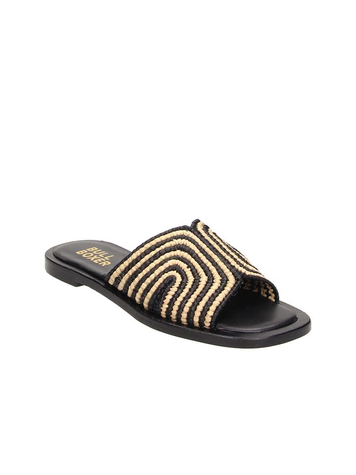 Bullboxer Kapcie w kolorze beżowo-czarnym rozmiar: 38