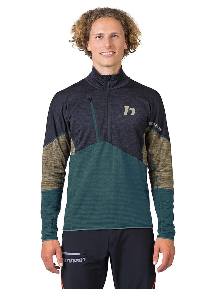 Hannah Koszulka funkcyjna "Niro" w kolorze granatowo-turkusowym rozmiar: XL