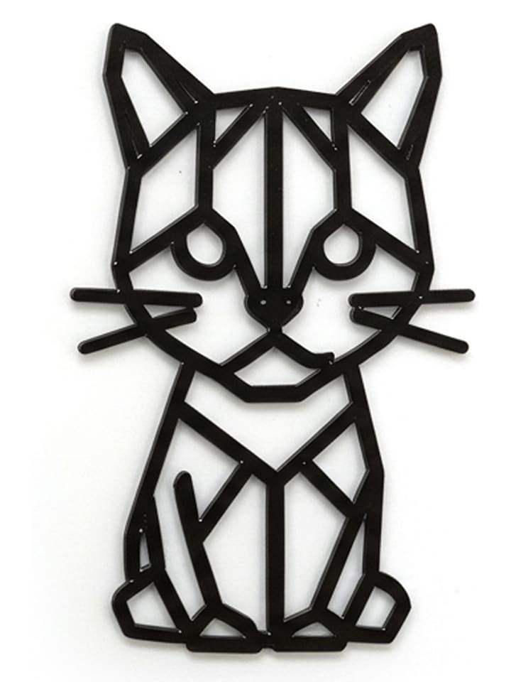 Woody Kids Dekoracja ścienna w kolorze czarnym - 33 x 25 cm rozmiar: onesize